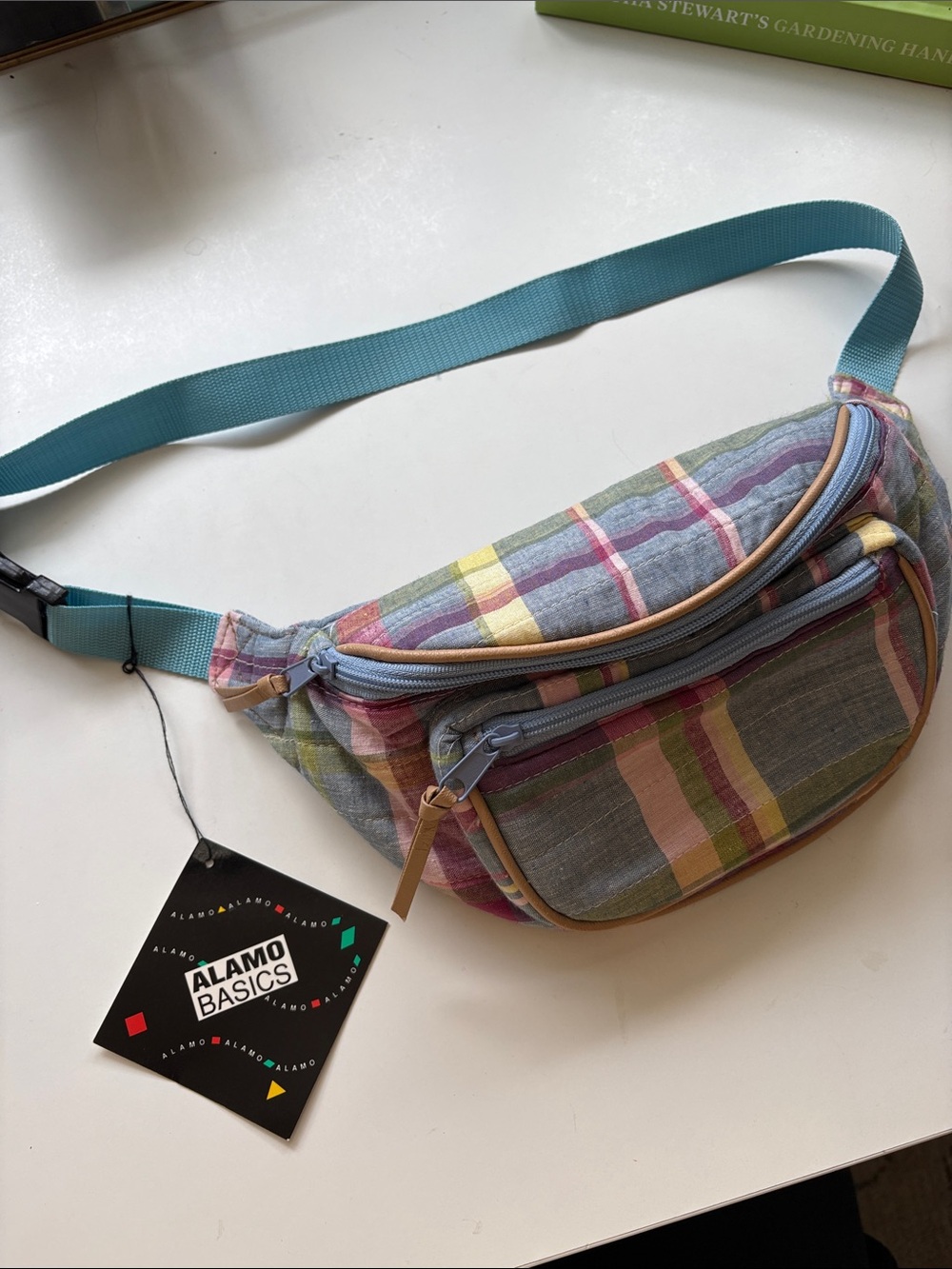 Vintage Plaid Fanny Pack with Water Proof Lining